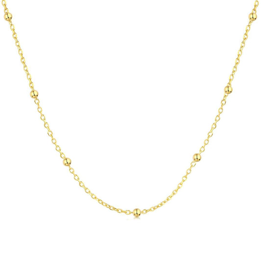 [Baslove]Small Bead Clavicle Chain Simple Necklace