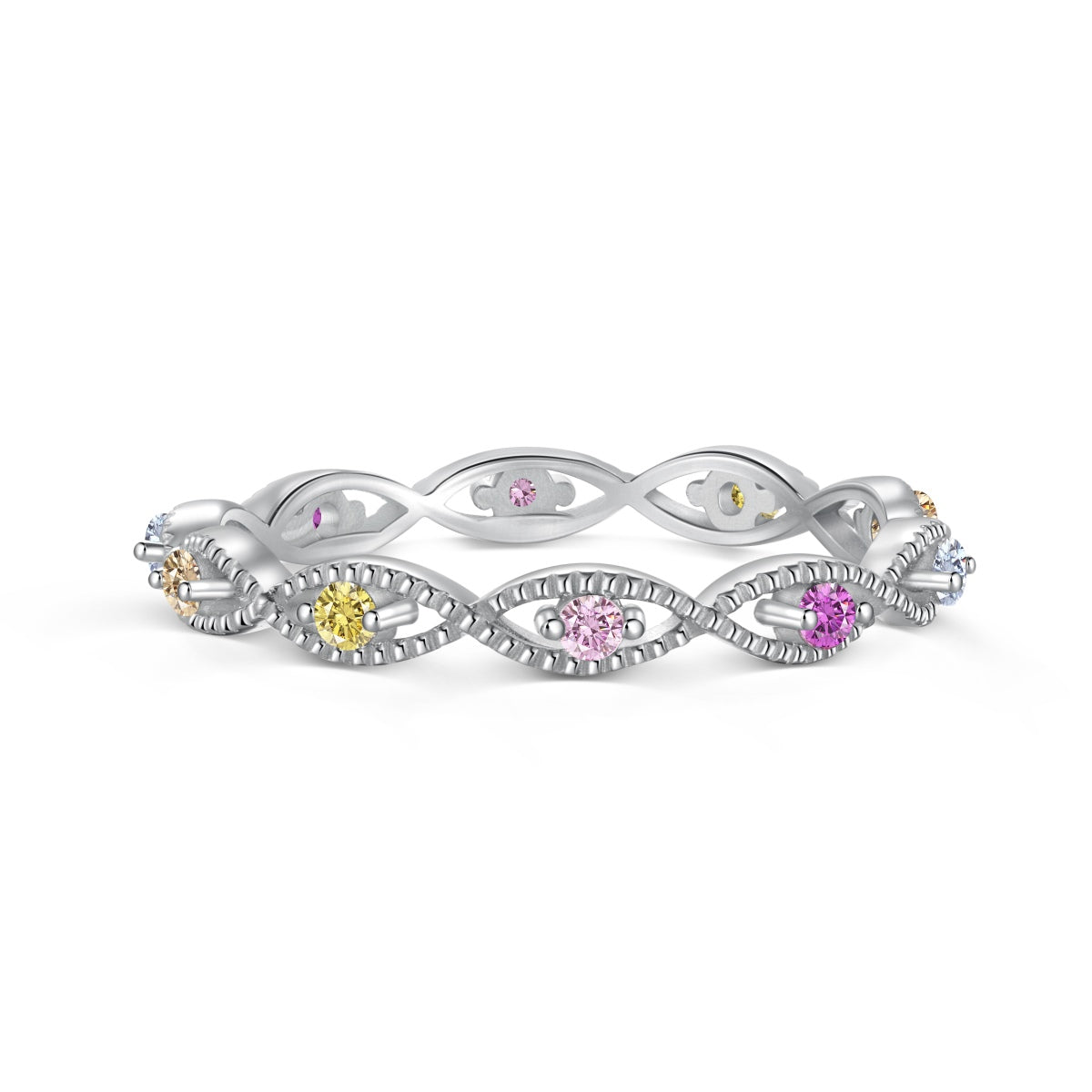 [AURORA]Eleganter energetischer Rundschliff-Tagesring
