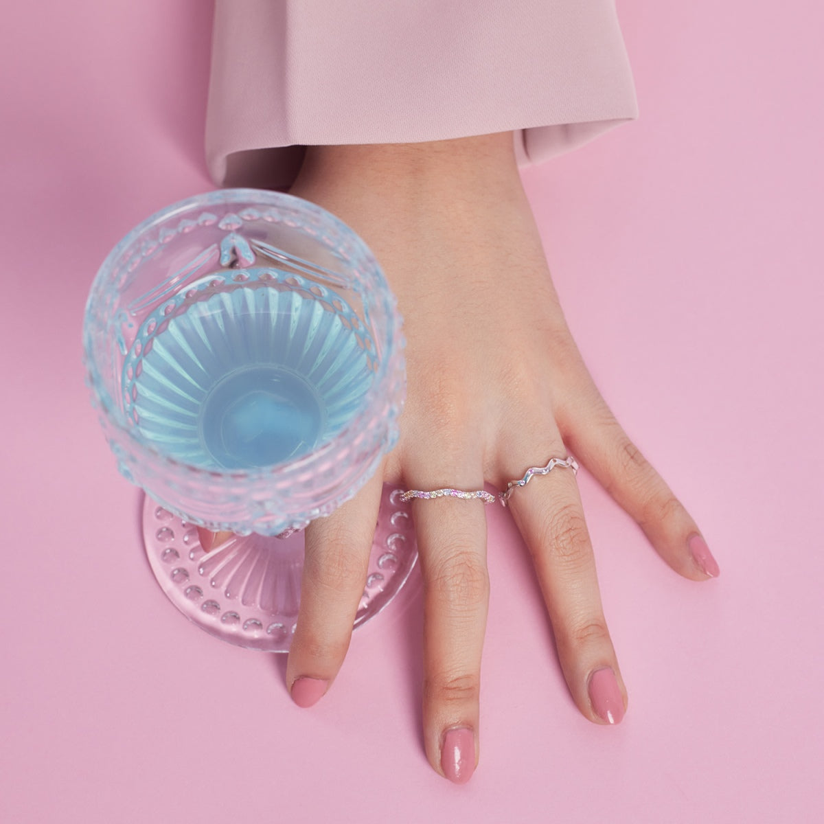 [Baslove]Ornate Vibrant Round Cut Daily Ring