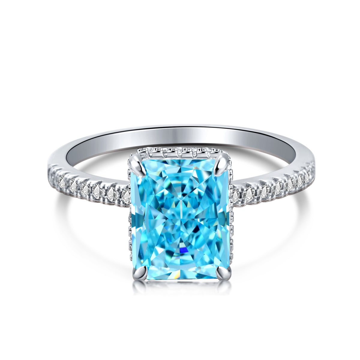 [AURORA]4,0 Karat Luxuriöser Verlobungsring