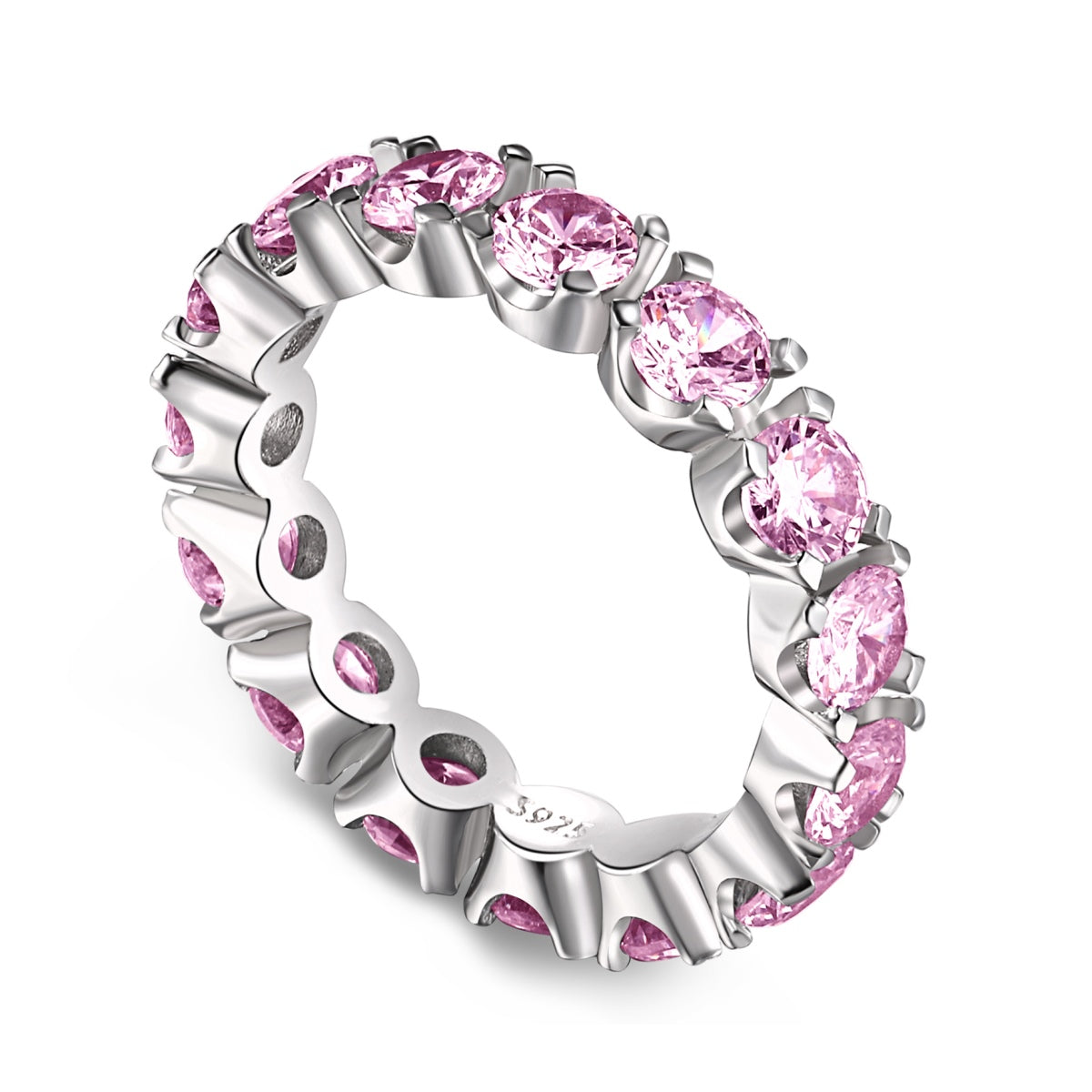 [AURORA]Eternity Tennisring mit Rundschliff