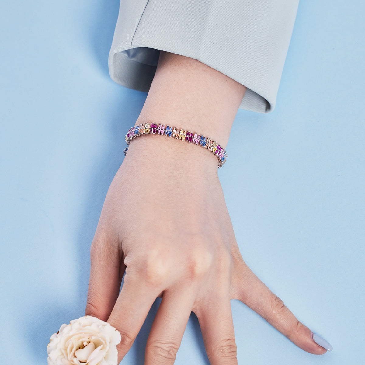 [Baslove]Sparkling Exquisite Multi Cut Party Bracelet