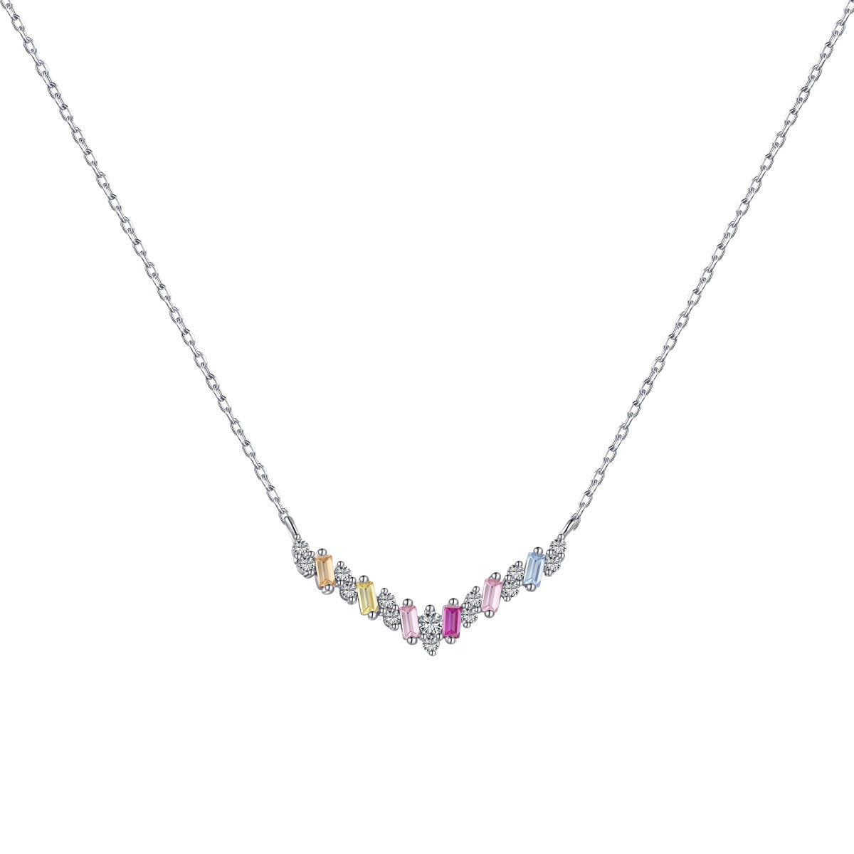 [AURORA]まばゆいレインボーネックレス