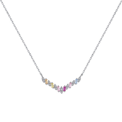 [AURORA]まばゆいレインボーネックレス
