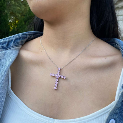 [Baslove]Radiant Cross Shape Necklace