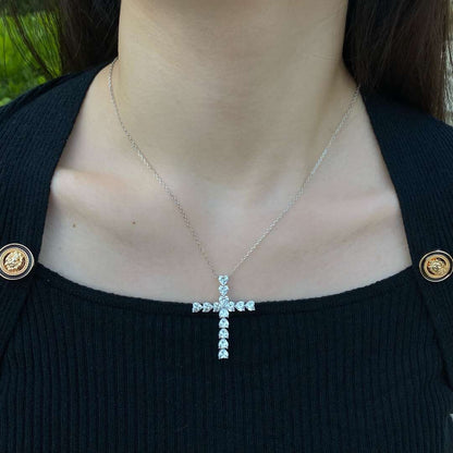 [Baslove]Radiant Cross Shape Necklace