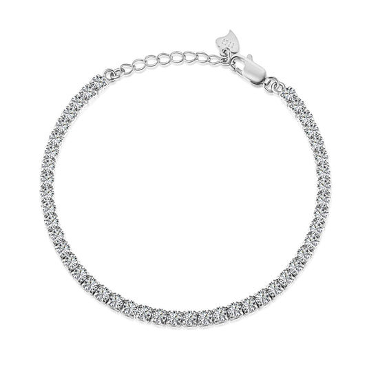 [Baslove]Sparkling Round Cut Daily Bracelet