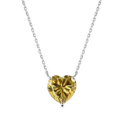 [Baslove]6.0 carat Radiant Heart Shape Necklace