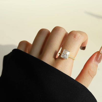 [AURORA]4,0 Karat Luxuriöser Verlobungsring