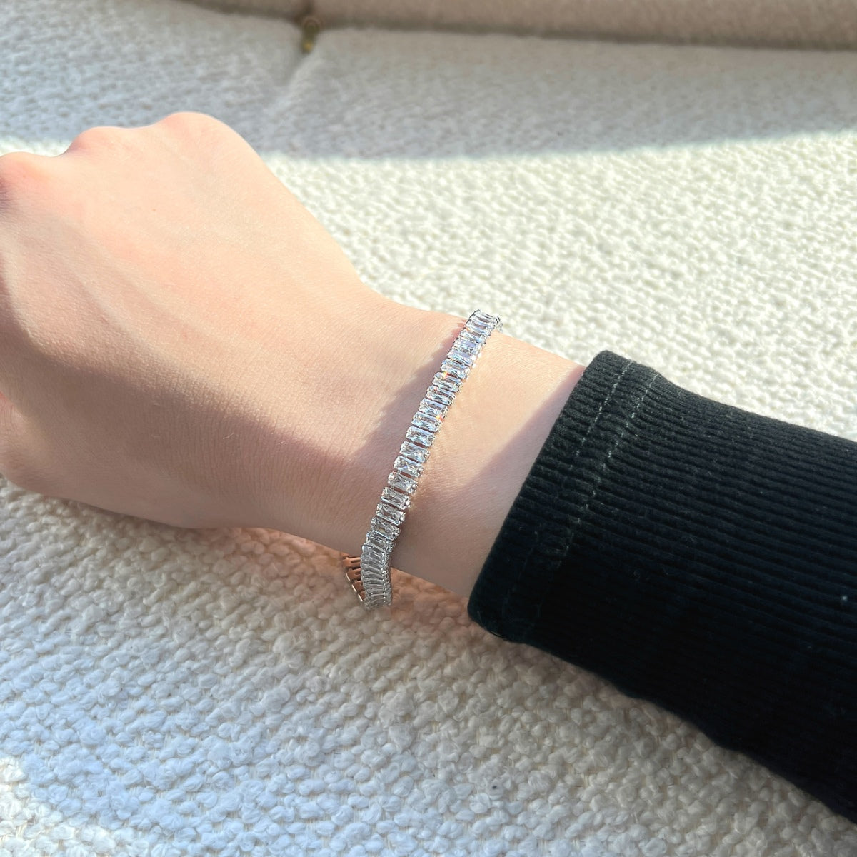 [Baslove]Exquisite Emerald Cut Daily Bracelet