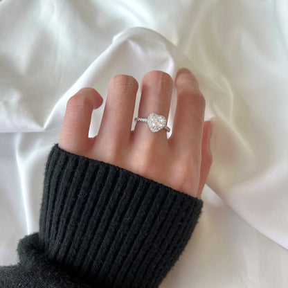 [Everoly JW]Eternity Splashy Romantic Heart Shape Lover Ring