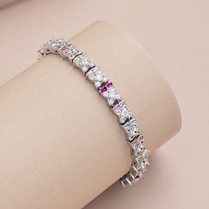 [AURORA]ユニークなカラフルな花の形のデイリーブレスレット
