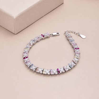 [AURORA]ユニークなカラフルな花の形のデイリーブレスレット