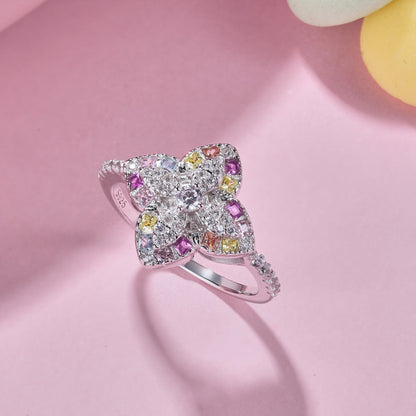[AURORA]Luxuriöser bunter Bankettring in Blumenform