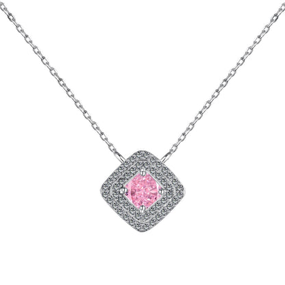 [Baslove]Sparkling Asscher Cut Necklace