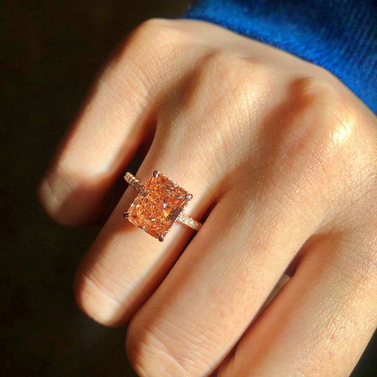[AURORA]4,0 Karat Luxuriöser Verlobungsring