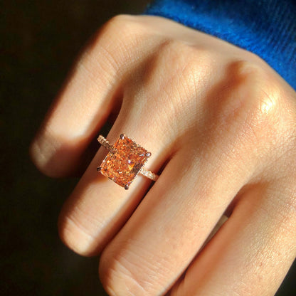 [AURORA]4,0 Karat Luxuriöser Verlobungsring