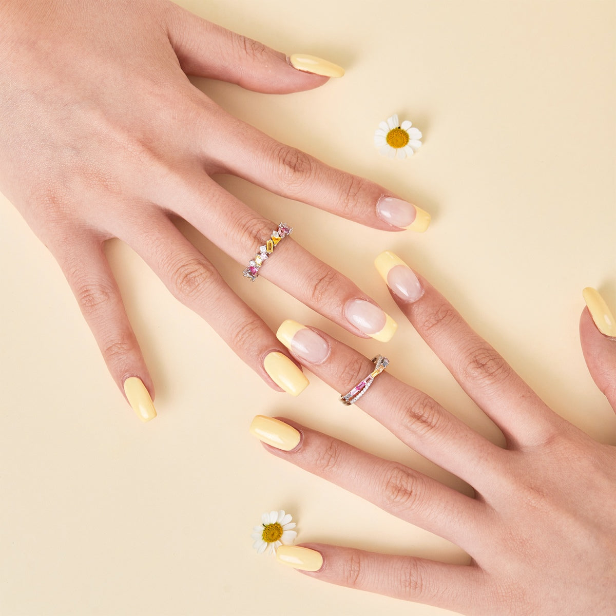[AURORA]Energetischer eleganter Partyring im Radiant Cut