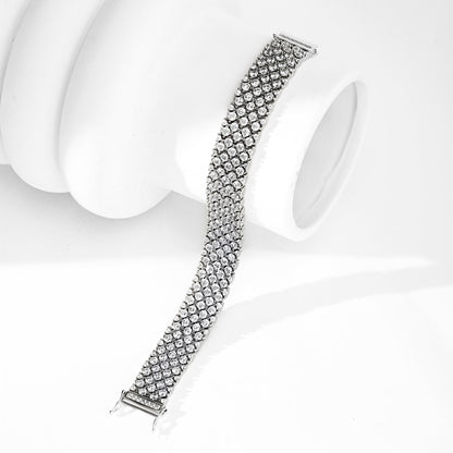 [AURORA] Verziertes, elegantes Party-Armband im Rundschliff