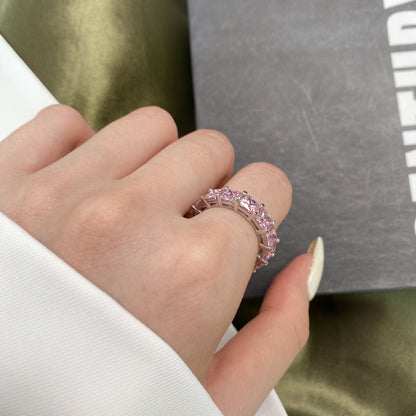 [AURORA]Eleganter Tennisring im Prinzessschliff