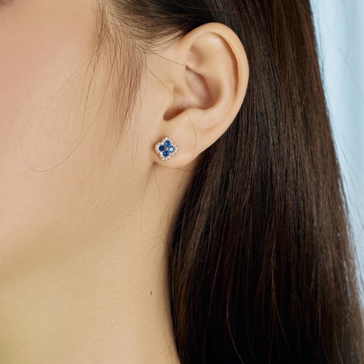 [AURORA]Four-Leaf Clover Flower Shaped Earrings