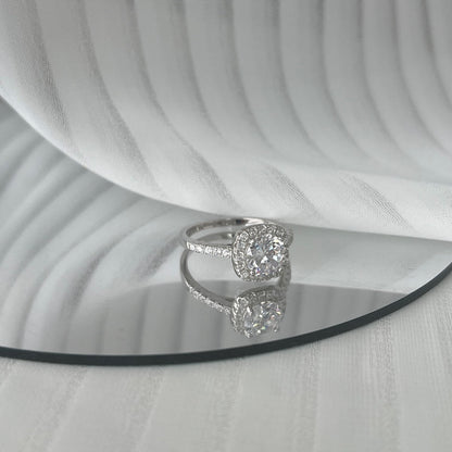 [Baslove]Dazzling Resplendent Round Cut Wedding Ring