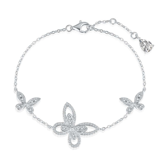 [Baslove]Delicate Butterfly Pendant Bracelet