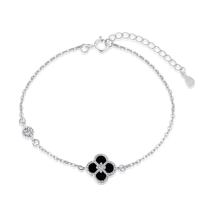 [Baslove]Delicate Four Leaf Clover Bracelet