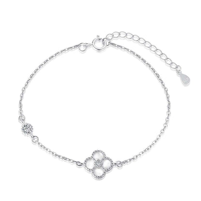 [Baslove]Delicate Four Leaf Clover Bracelet