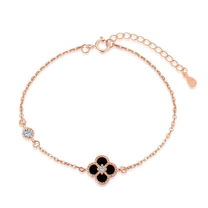 [Baslove]Delicate Four Leaf Clover Bracelet