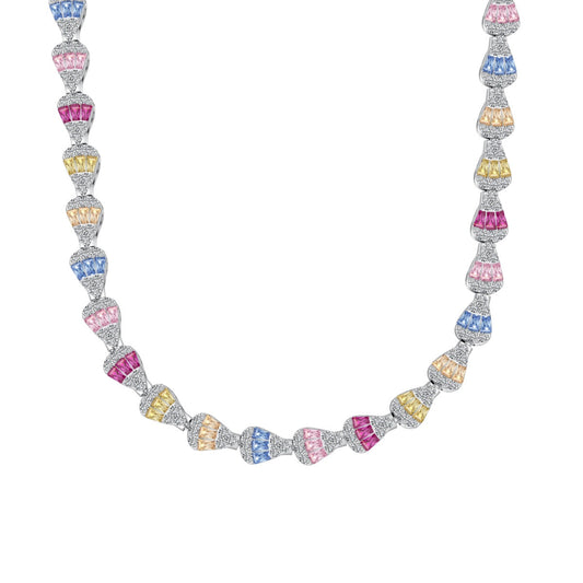 [Baslove]Radiant Colorful Rainbow Necklace