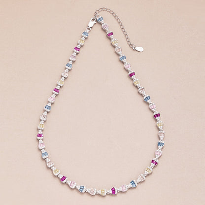 [Baslove]Radiant Colorful Rainbow Necklace