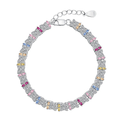 [AURORA]ユニークなカラフルな花の形のデイリーブレスレット