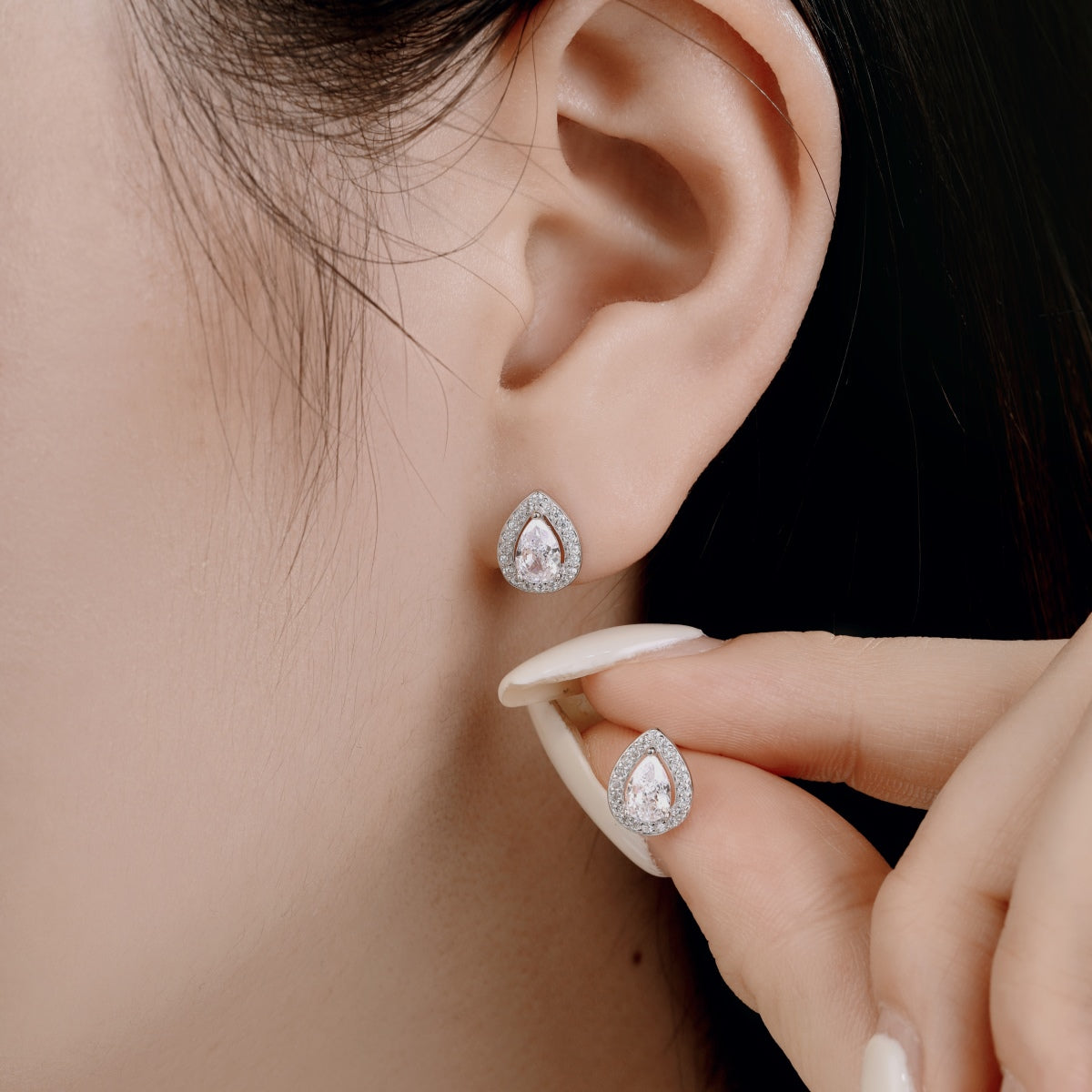 [Baslove]Luxurious Water Drop Shape Earrings