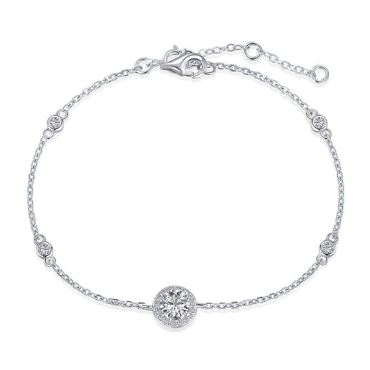 [Baslove]Dazzling Round Cut Shape Bracelet