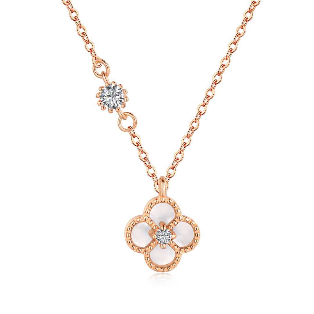 [Baslove]Delicate Flower Shape Necklace