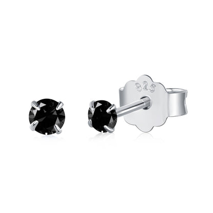 [AURORA]Delicate Solitaire Earrings