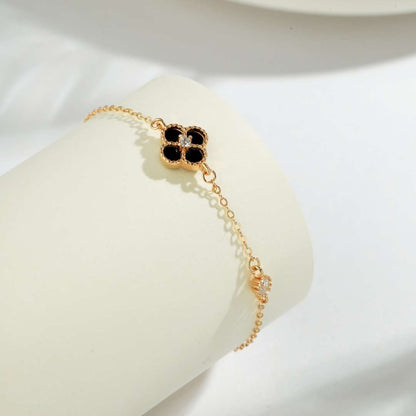 [Baslove]Delicate Four Leaf Clover Bracelet