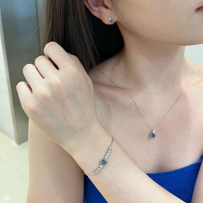 [AURORA]ラグジュアリーなハートオブザオーシャンブレスレット
