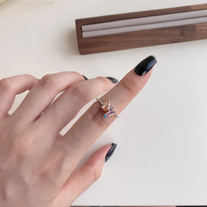 [AURORA] Strahlender bunter Multi-Cut-Tagesring