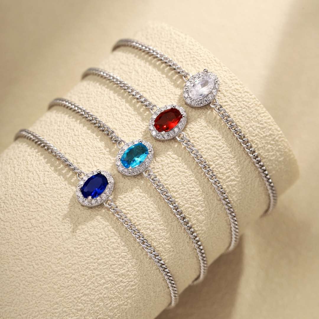 [AURORA]美しいオーバルシェイプのブレスレット