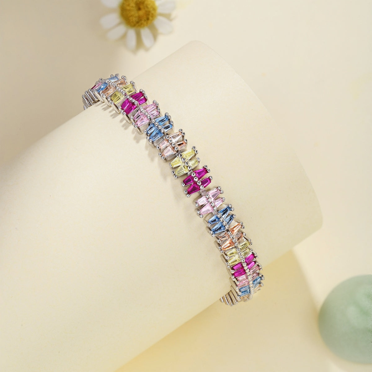 [AURORA]きらめく美しいマルチカットパーティーブレスレット