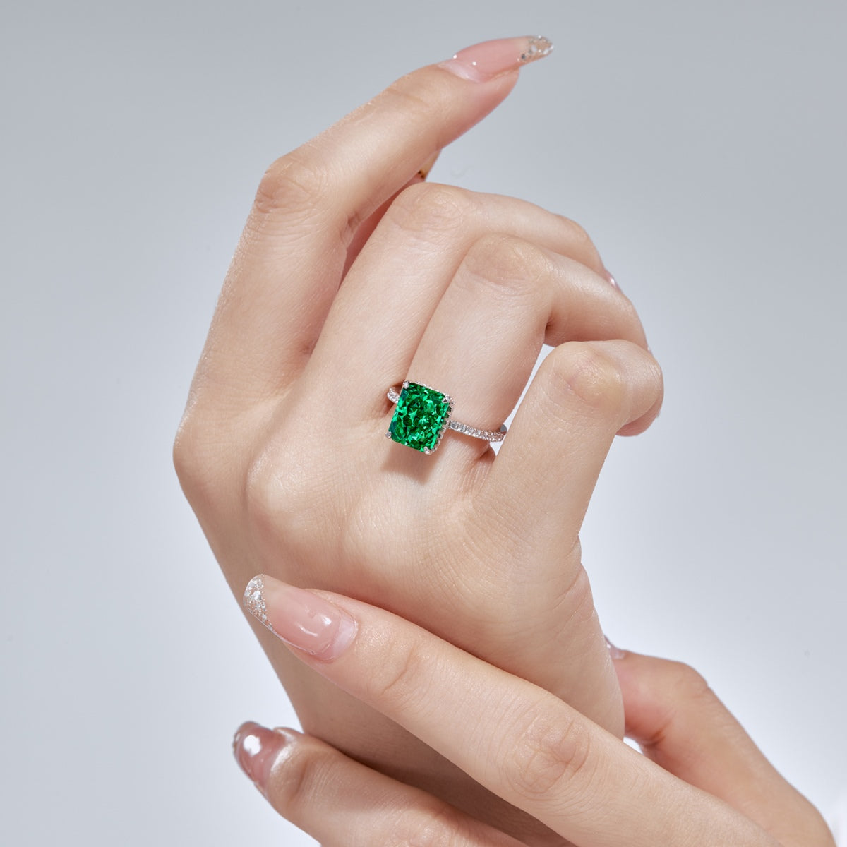 [AURORA]4,0 Karat Luxuriöser Verlobungsring