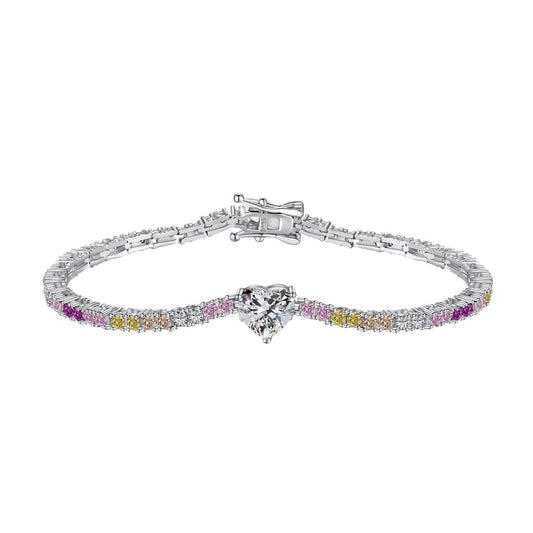 [baslovejewels]Delicate Romantic Heart Shape Lover Bracelet