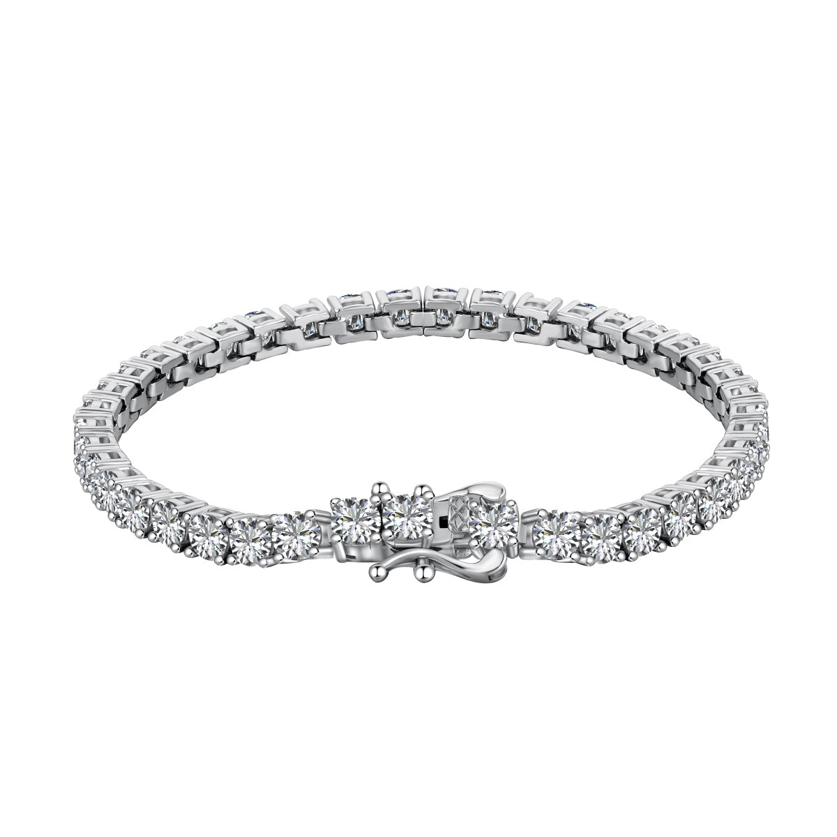 [Baslove]Luxurious Ornate Round Cut Tennis Bracelet