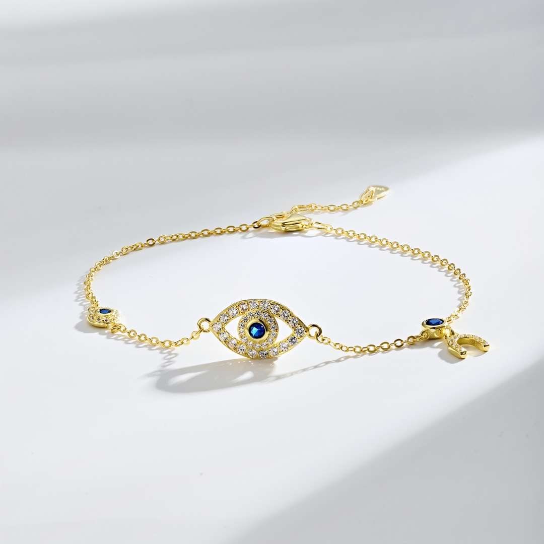 [Baslove]Dainty Eye Shape Necklace