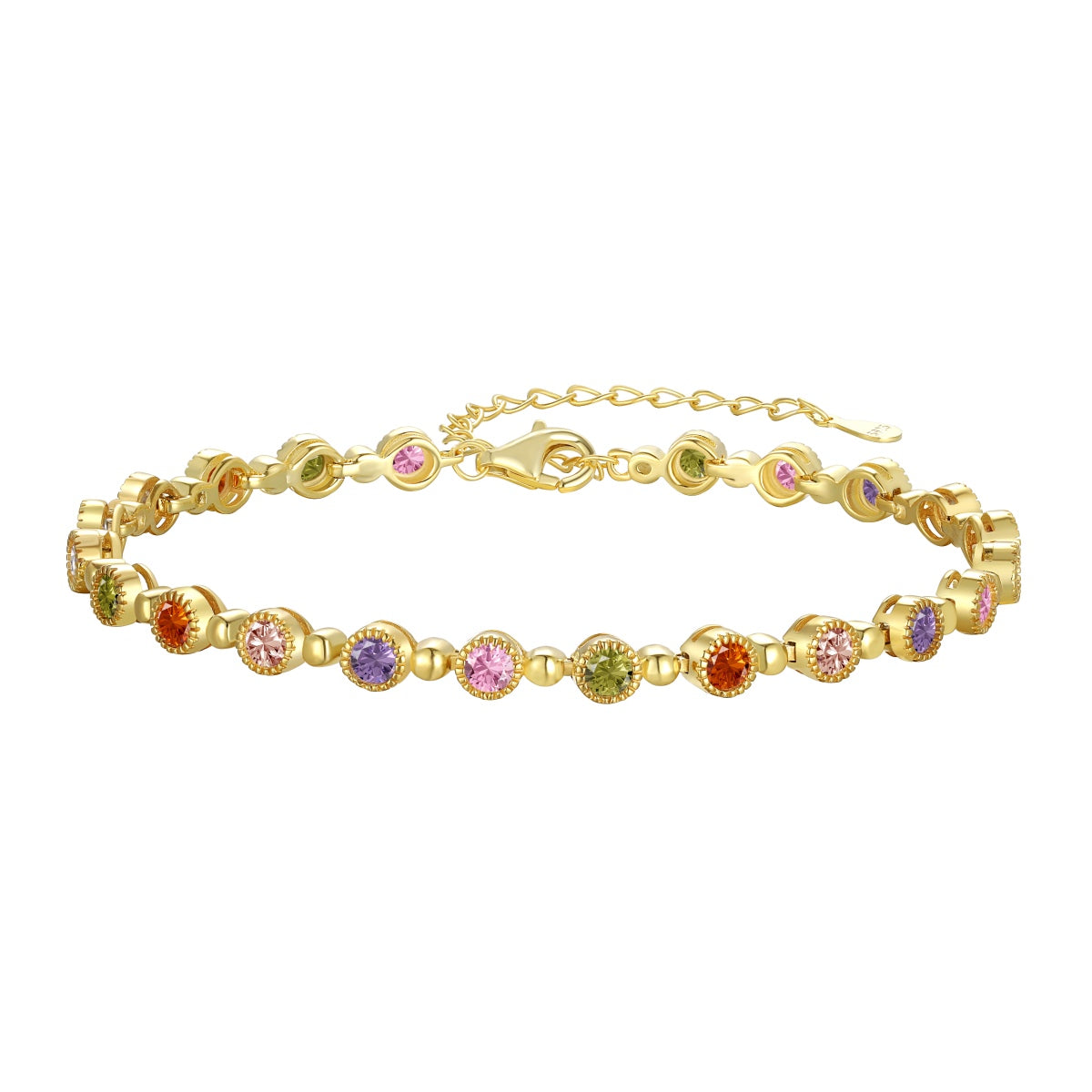 [AURORA] Funkelndes, exquisites Party-Armband im Rundschliff