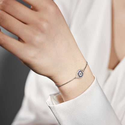 [AURORA]Dazzling Eye Shape Necklace