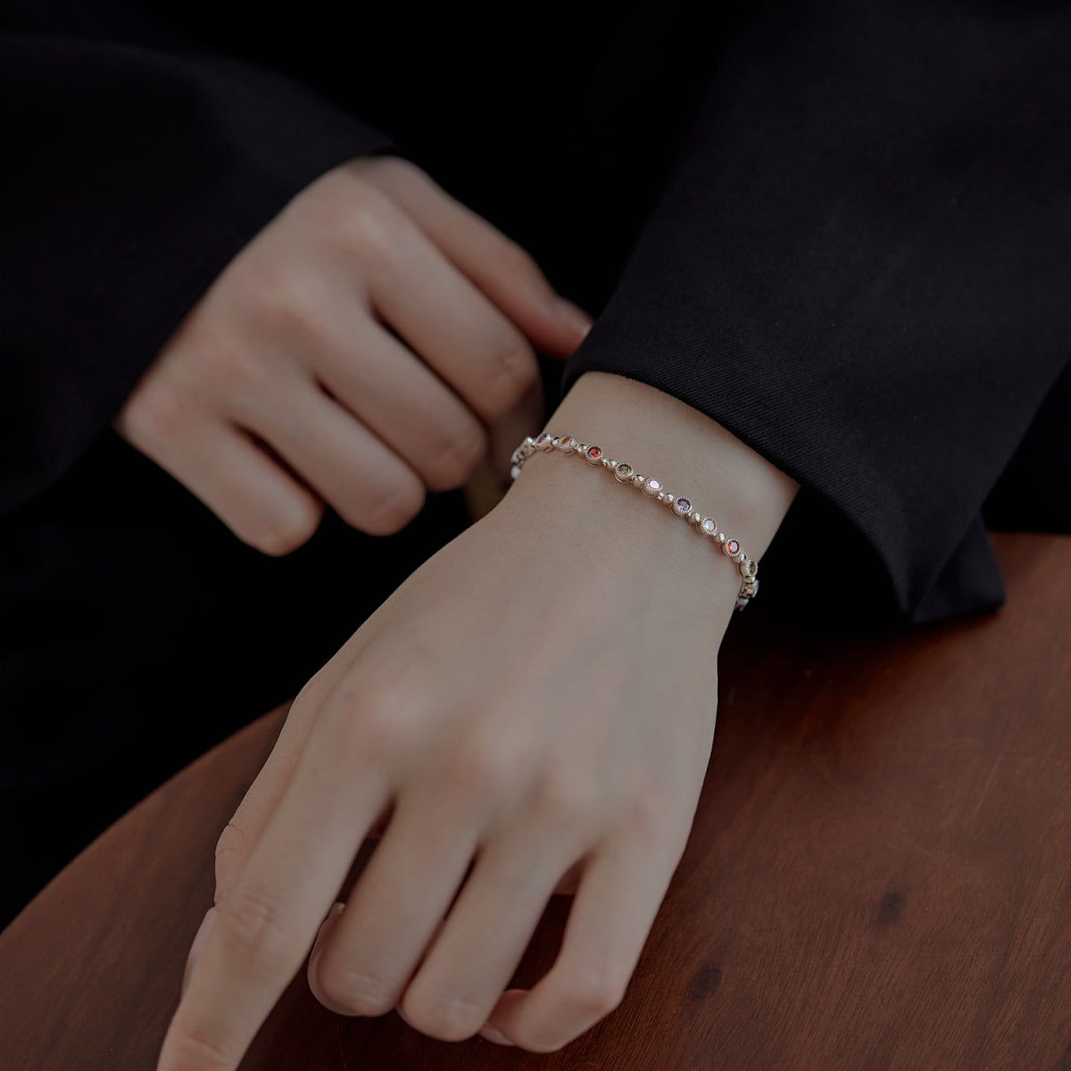 [Baslove]Sparkling Exquisite Round Cut Party Bracelet