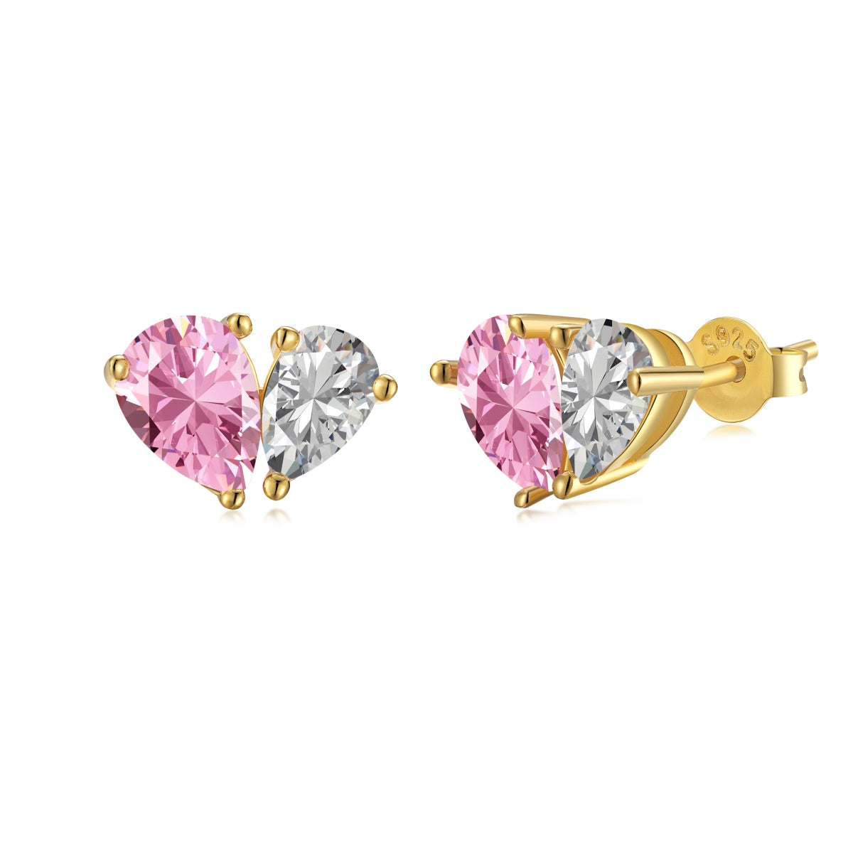 [Baslove]Dazzling Elegant Heart Cut Lover Earrings